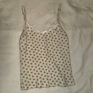 Brandy Melville Floral Tank Top